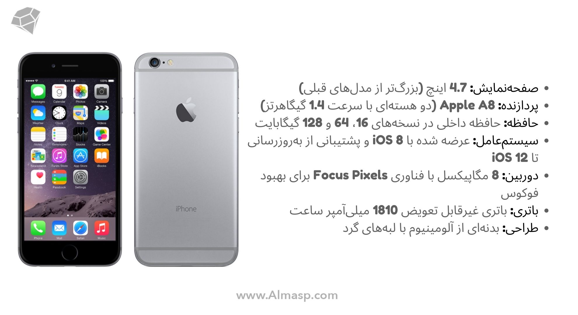 گوشی iphone 6