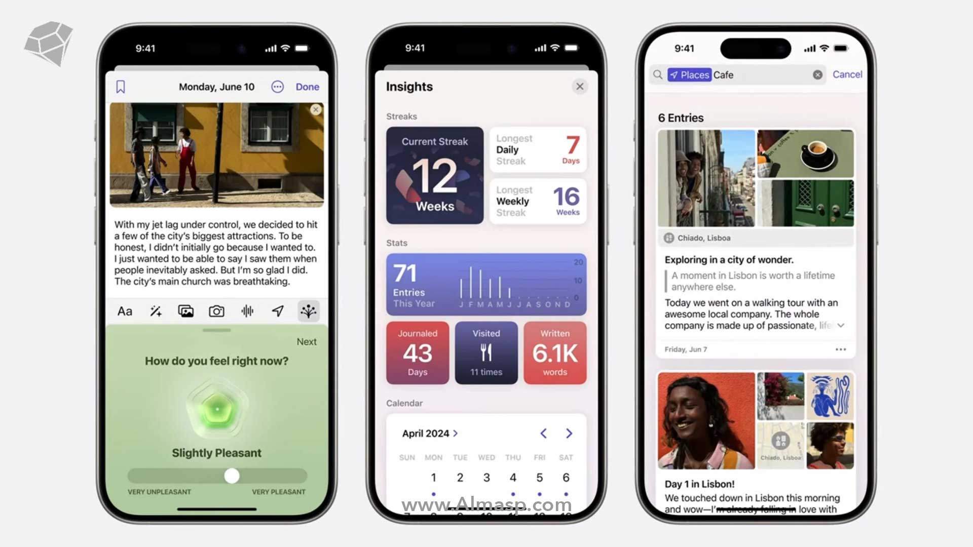 اپلیکیشن خاطره‌نویسی Journal در iOS 18