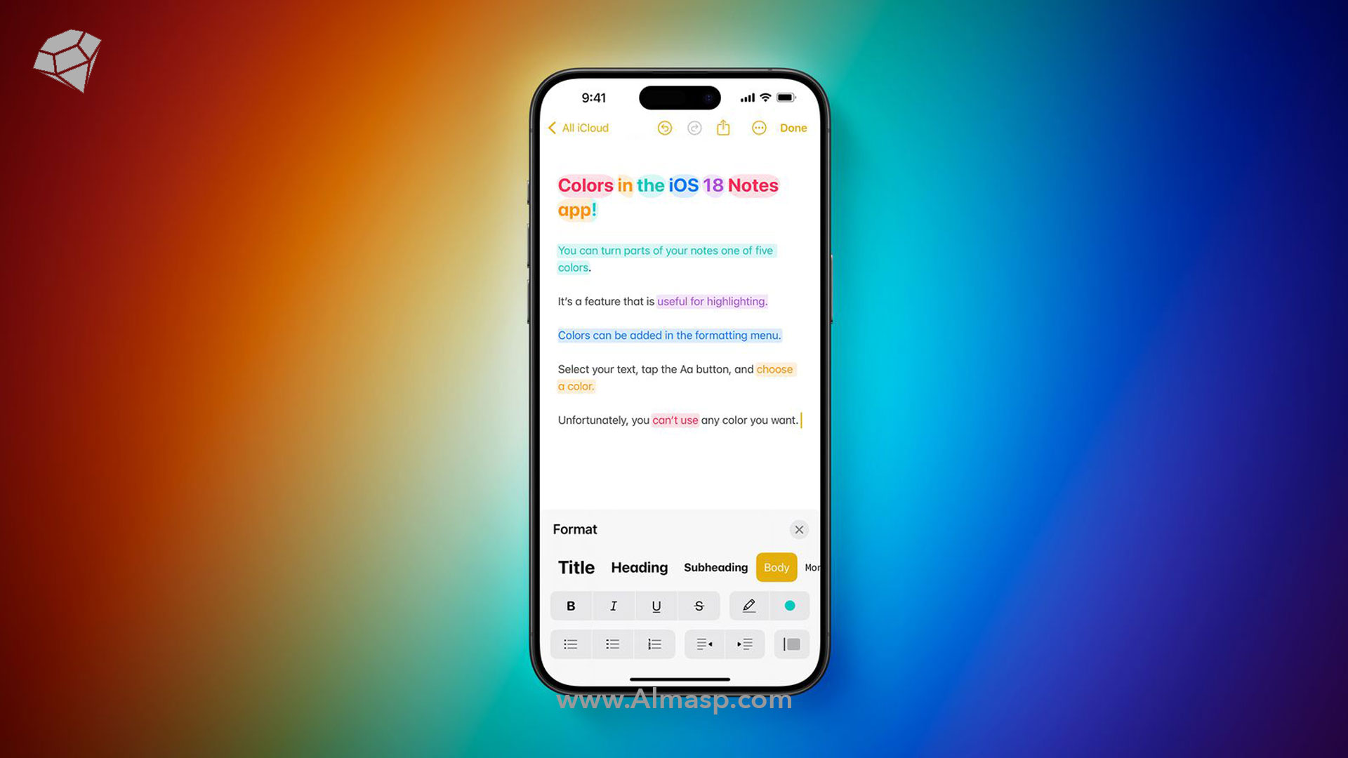 اپلیکیشن Notes