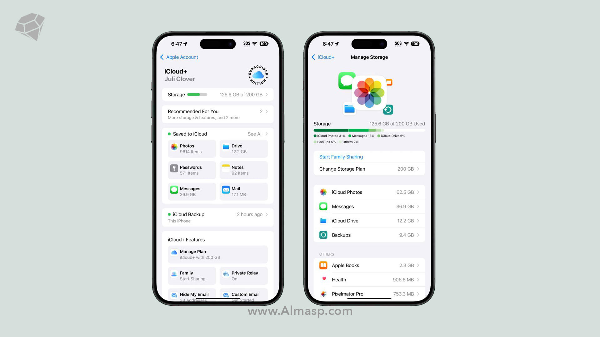 باز طراحی تنظیمات و منوهای iCloud