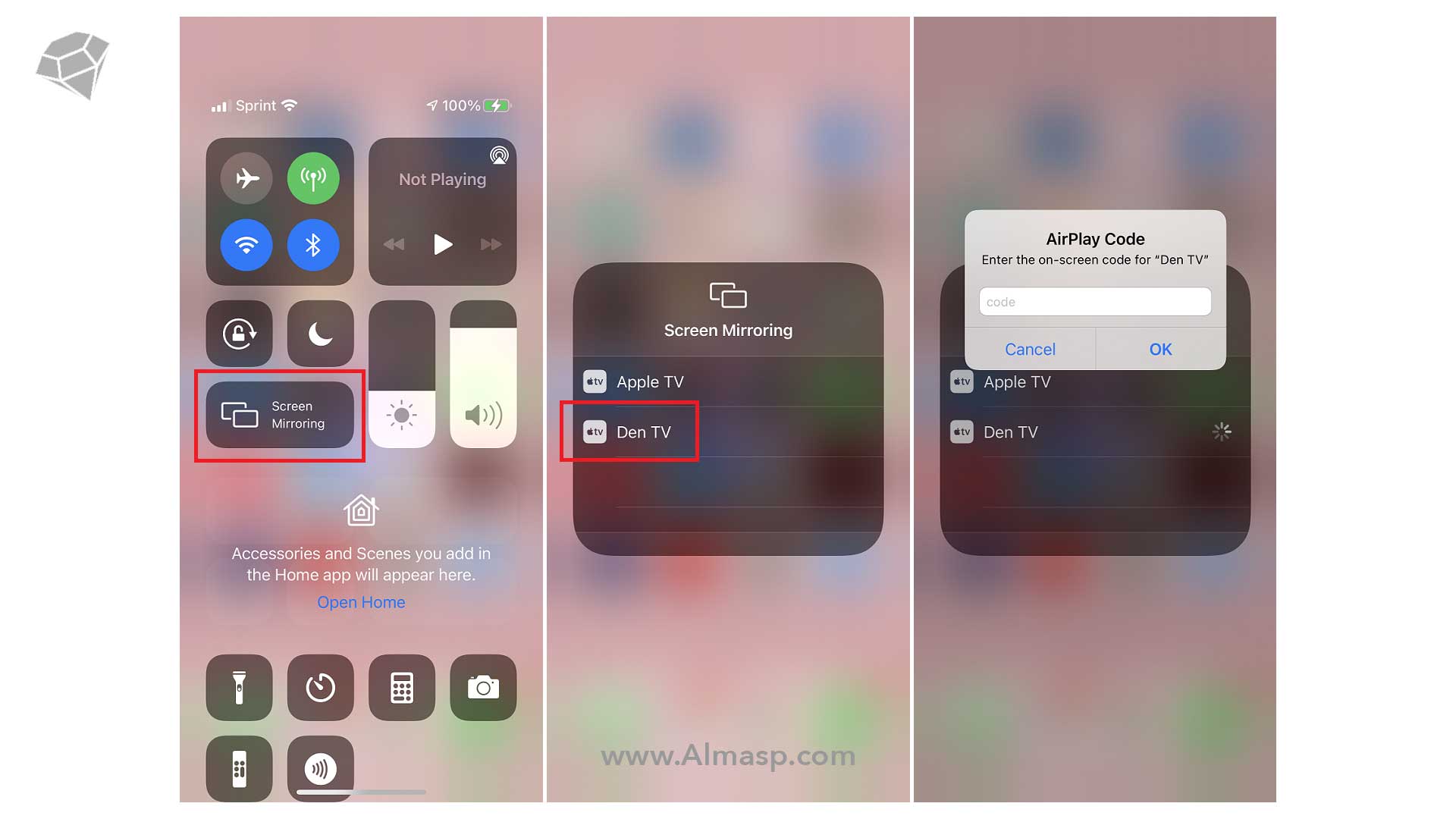 وصل كردن آيفون به تلویزیون با screen mirroring