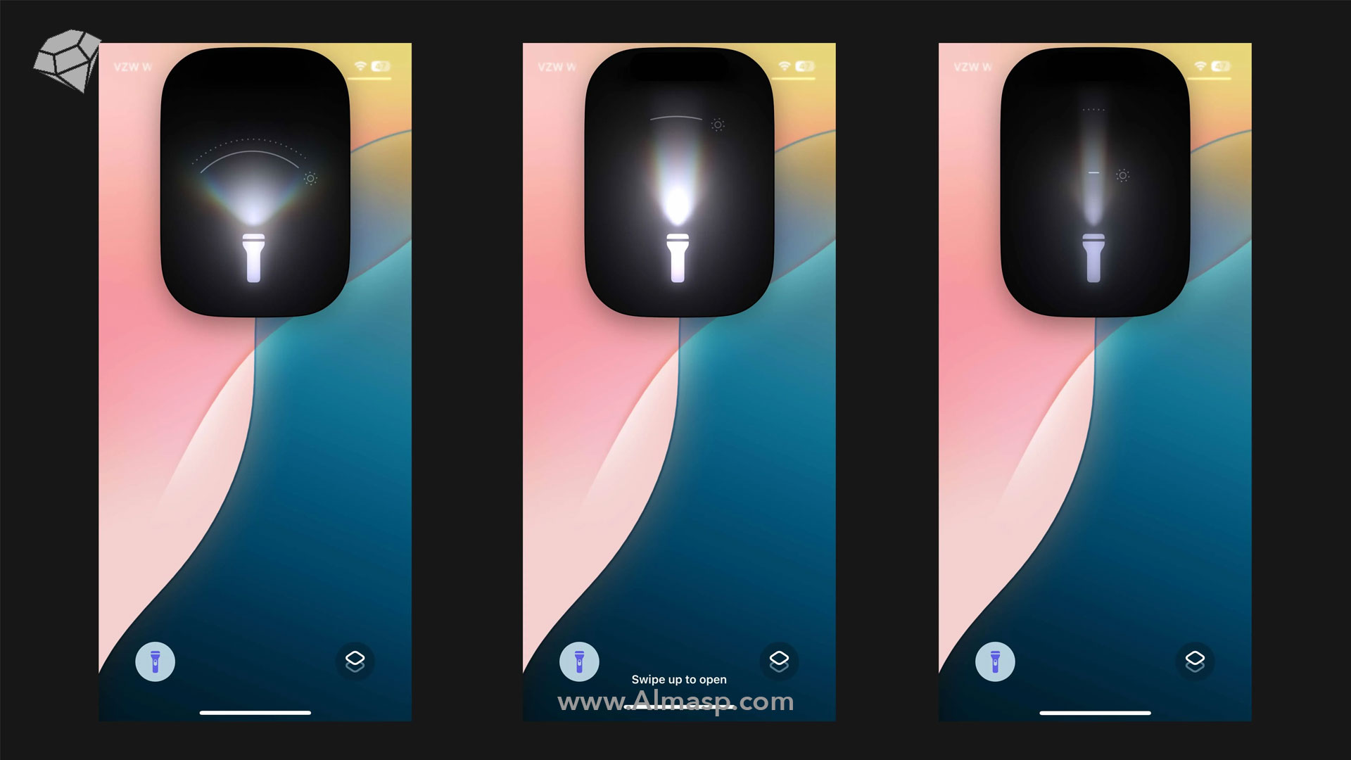 iPhone flashlight iOS 18