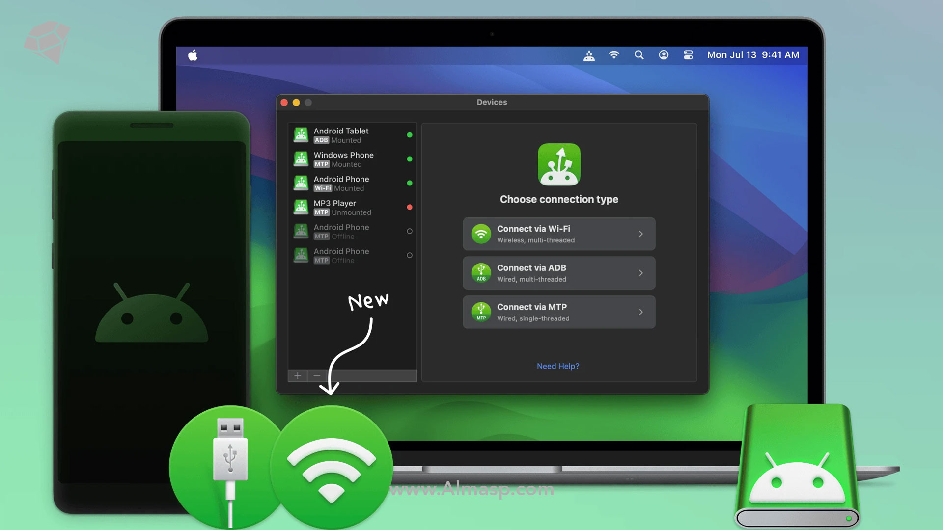 اتصال گوشی اندروید به مک بوک؛ با استفاده از MacDroid