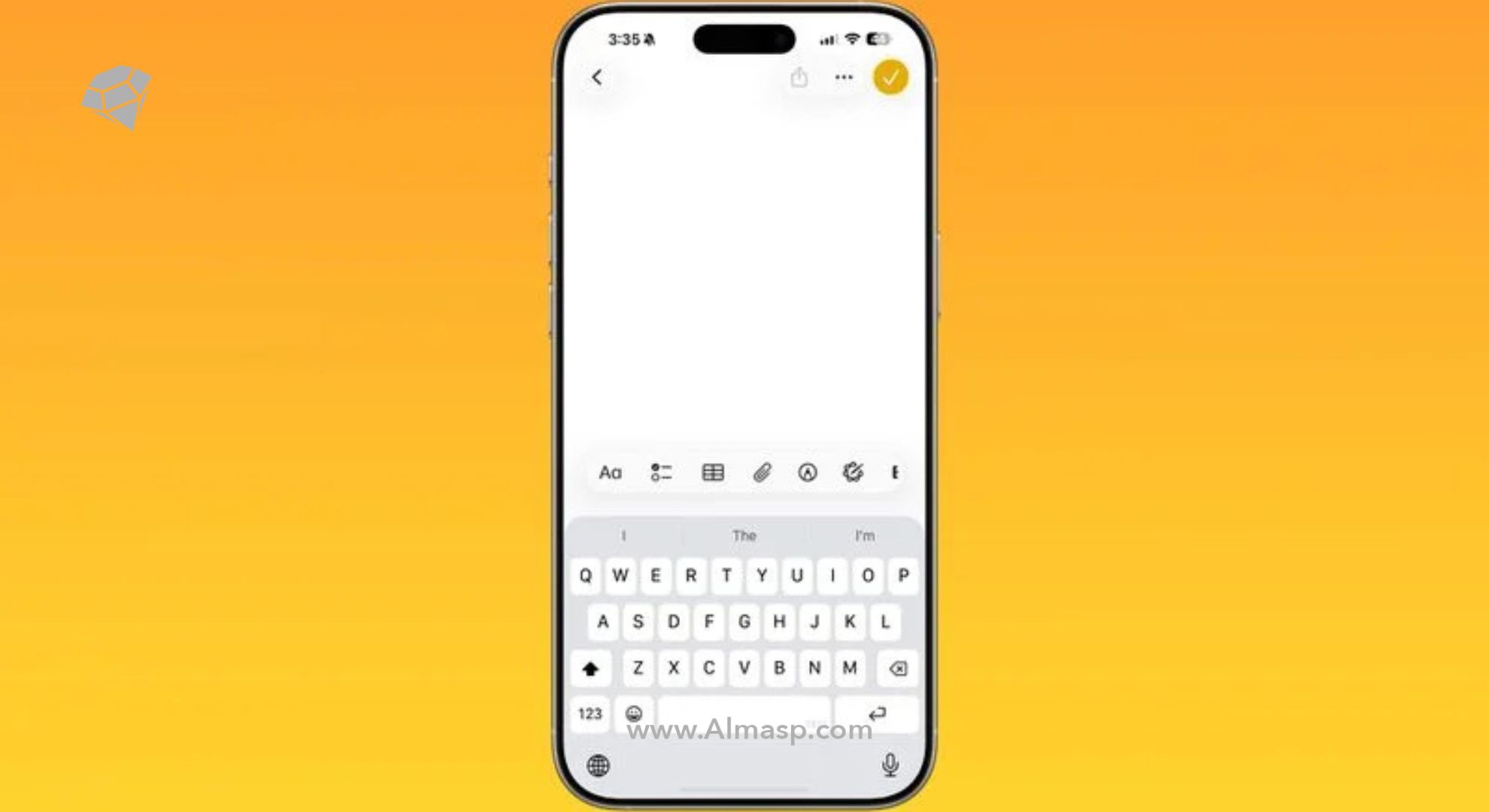 اپلیکیشن Notes در iOS 26